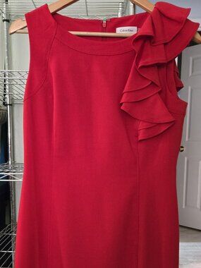Ruffled Liz Clairborne Sheath Dress